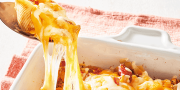mix of cheesy dishes