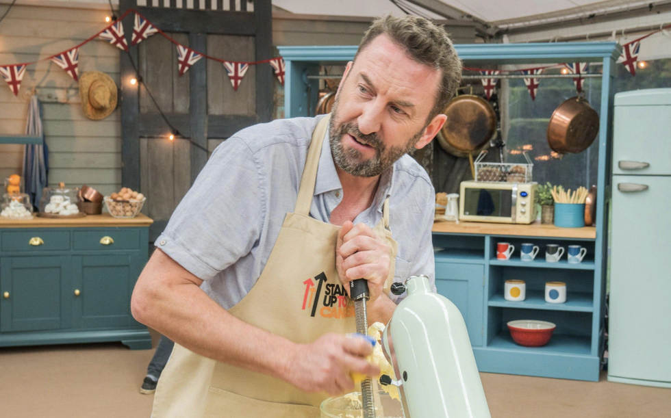 Lee Mack in The Great British Bake Off