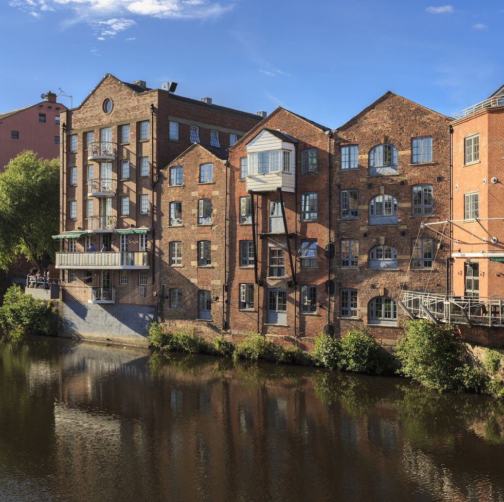 converted warehouse flats with riverside bars and restaurants in leeds