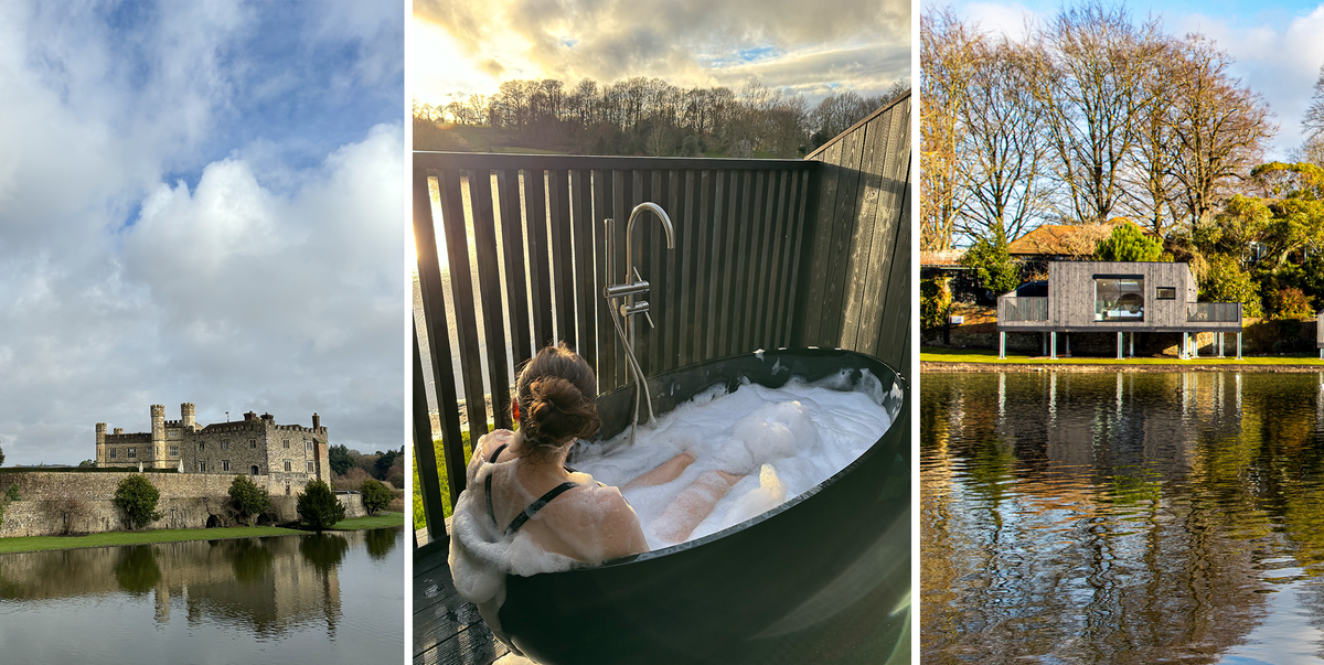 24 hours in a lakeside lodge at Leeds Castle