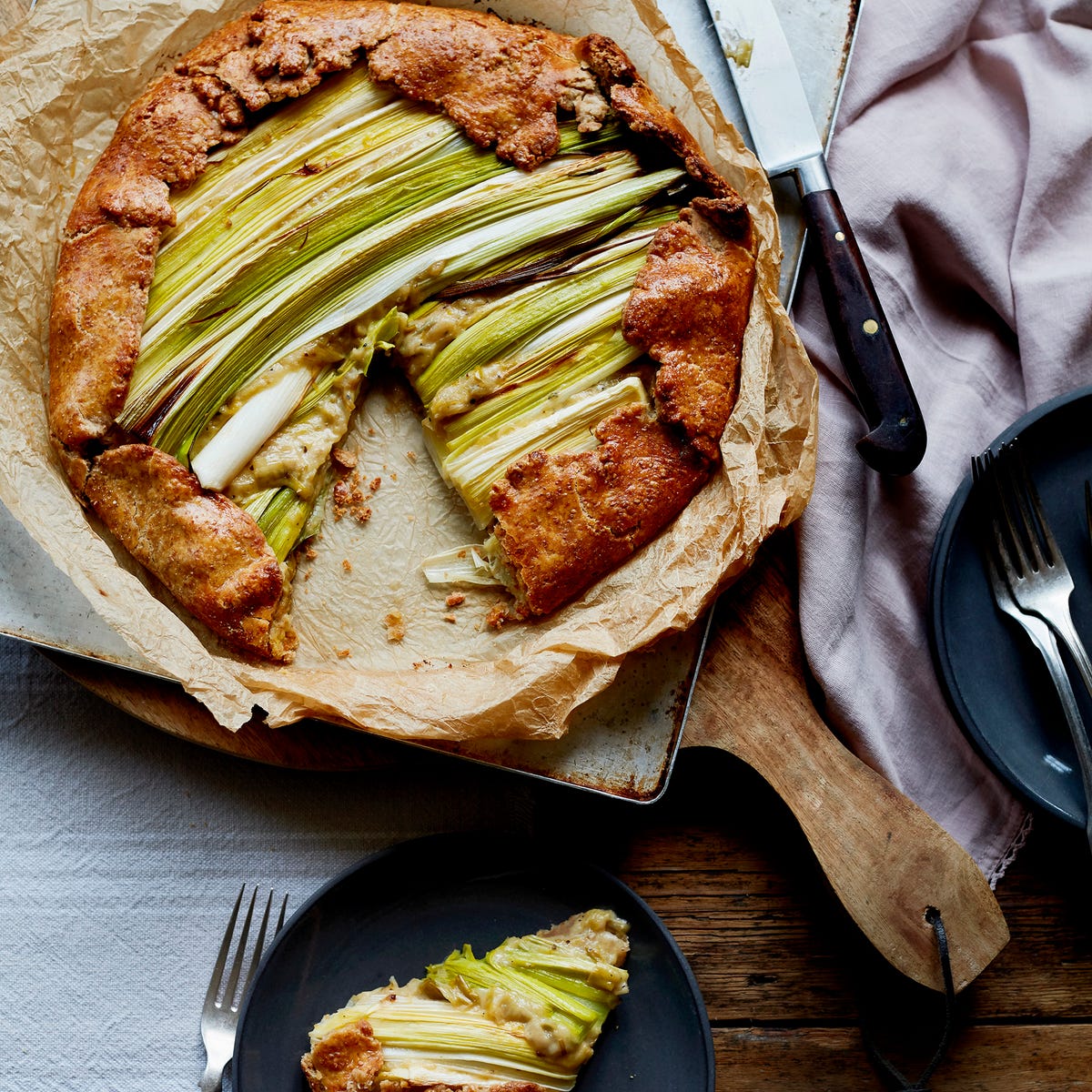 image of Leek and Sorrel Galette recipe by Red Online