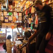 left bank books is located near the entrance to seattle’s pike place market, its inventory, decor, and calendar of events reflect the shop’s anarchist sensibilities