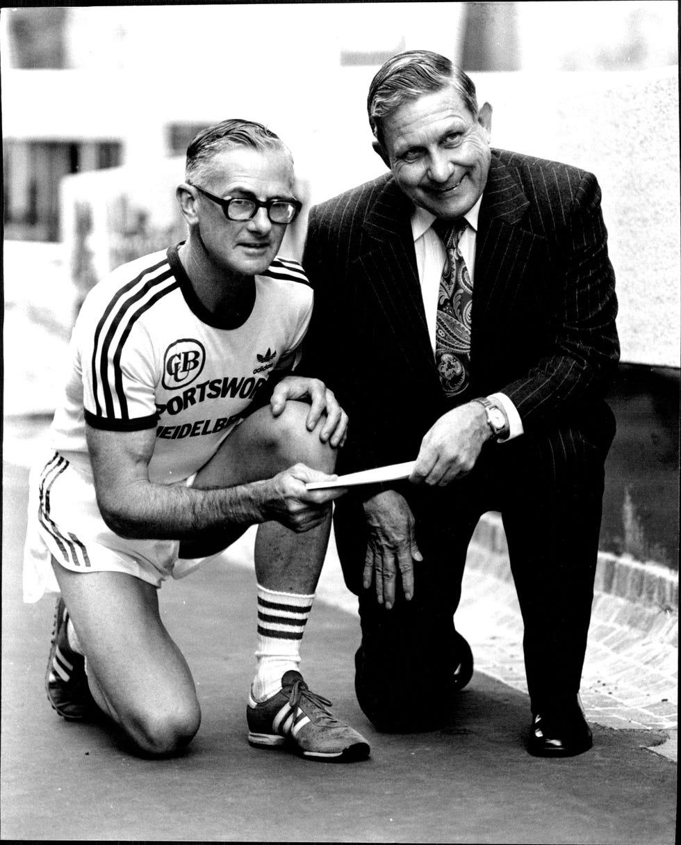 george perdon con el ministro de deportes de australia