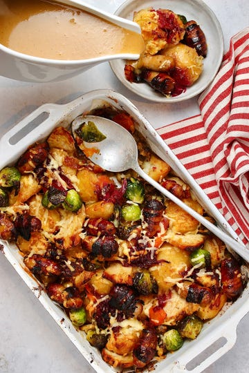 leftover christmas traybake