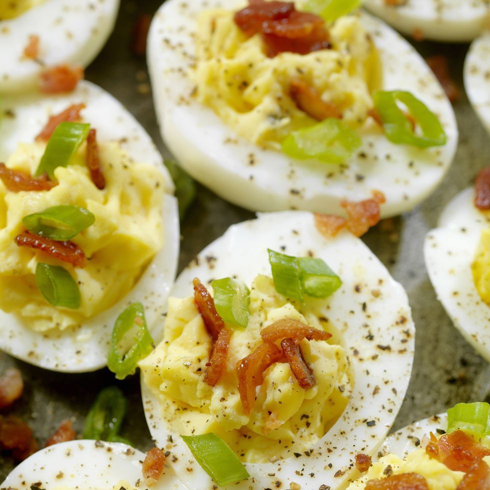 leftover easter egg recipes  deviled eggs with bacon