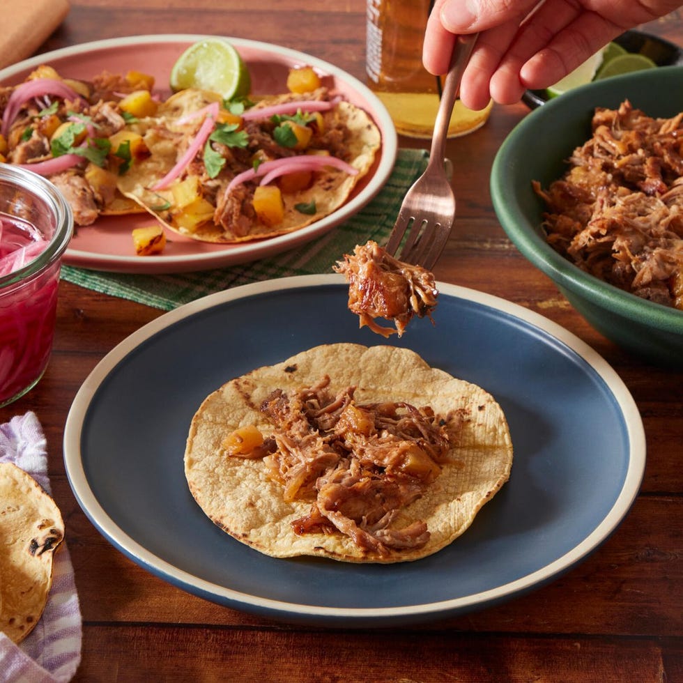 leftover pulled pork tacos