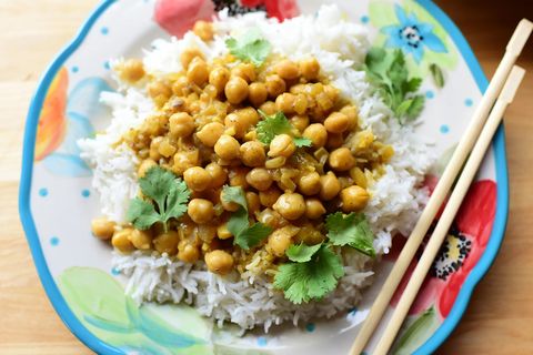 leftover rice recipes chickpea curry