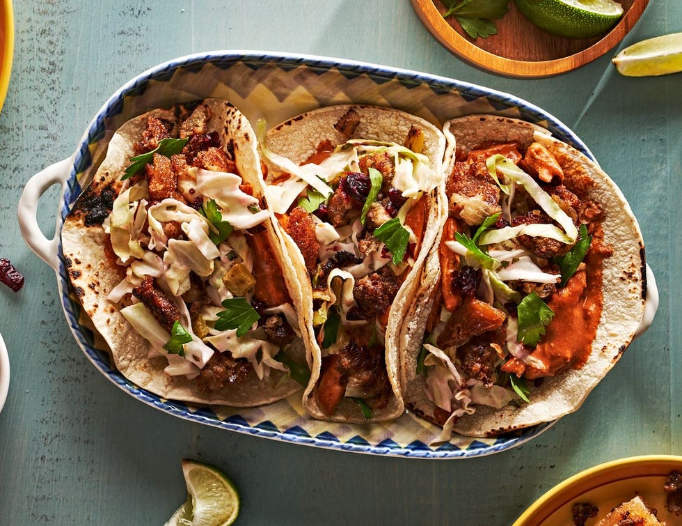 tacos with thanksgiving turkey