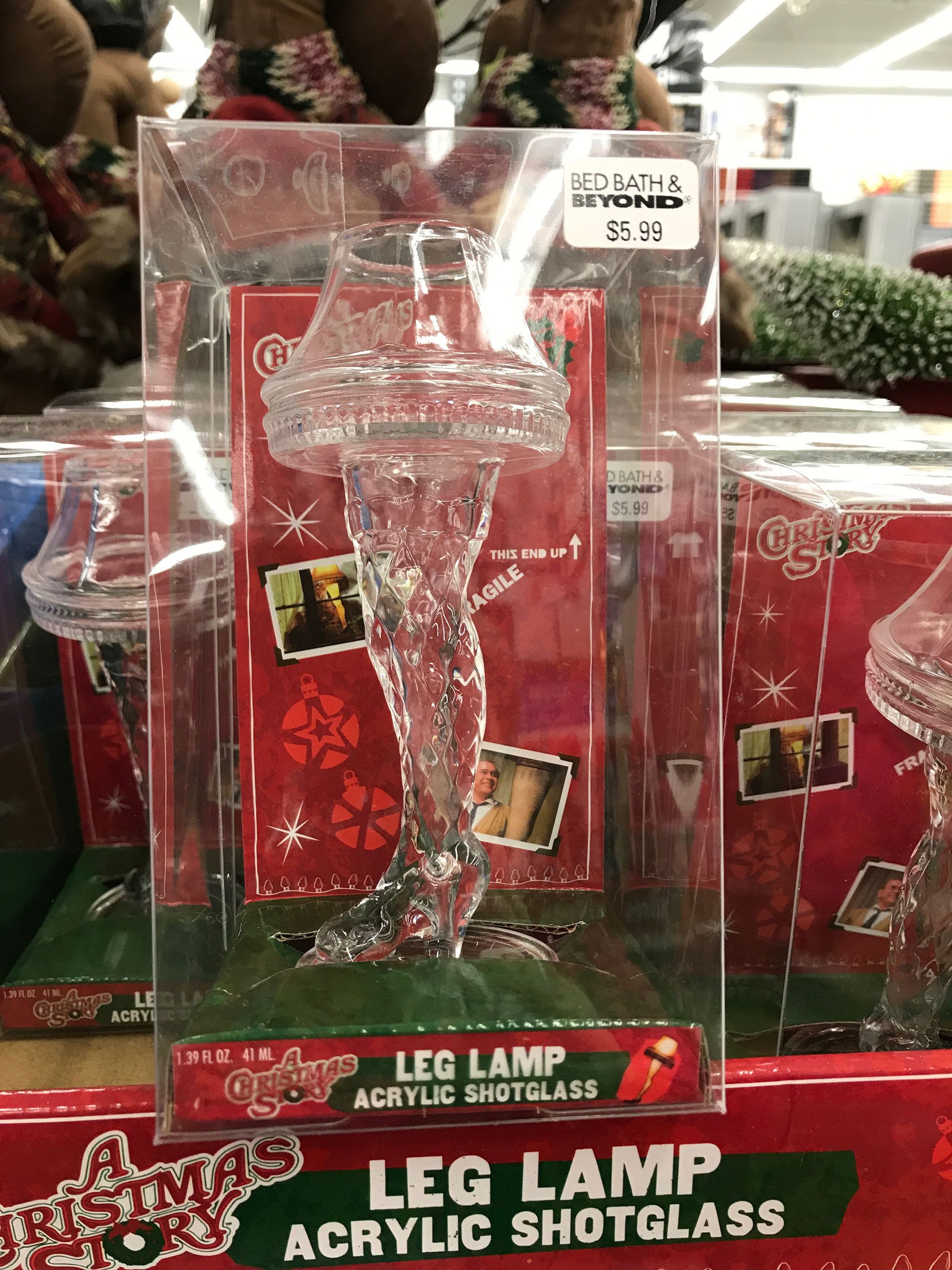 Clear A Christmas Story Leg Lamp Acrylic Shotglass 