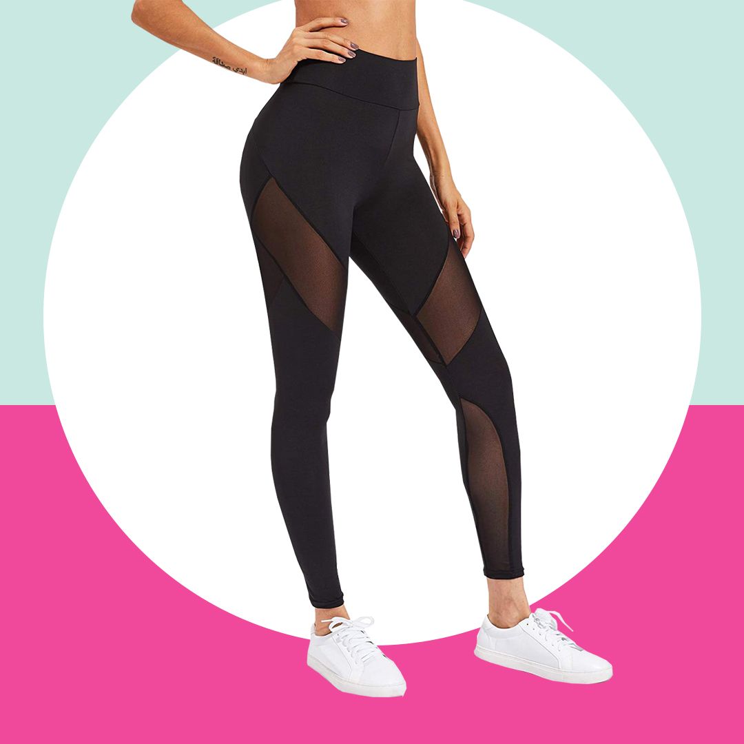 SweatyRocks Leggings Women Yoga Workout Pants High Waist Cutout Tights ,  Black , X-Small : Amazon.in: Clothing & Accessories