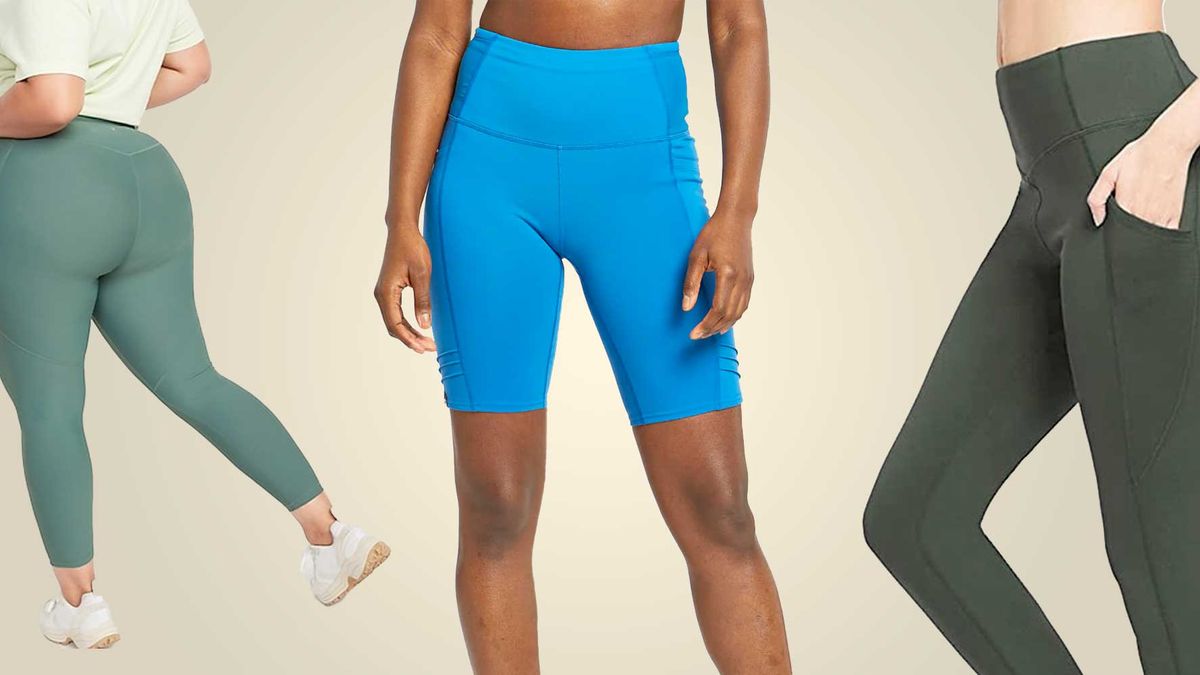 Athleta Nylon Leggings Woman's Yoga Pants Small With 3 Zip Pockets