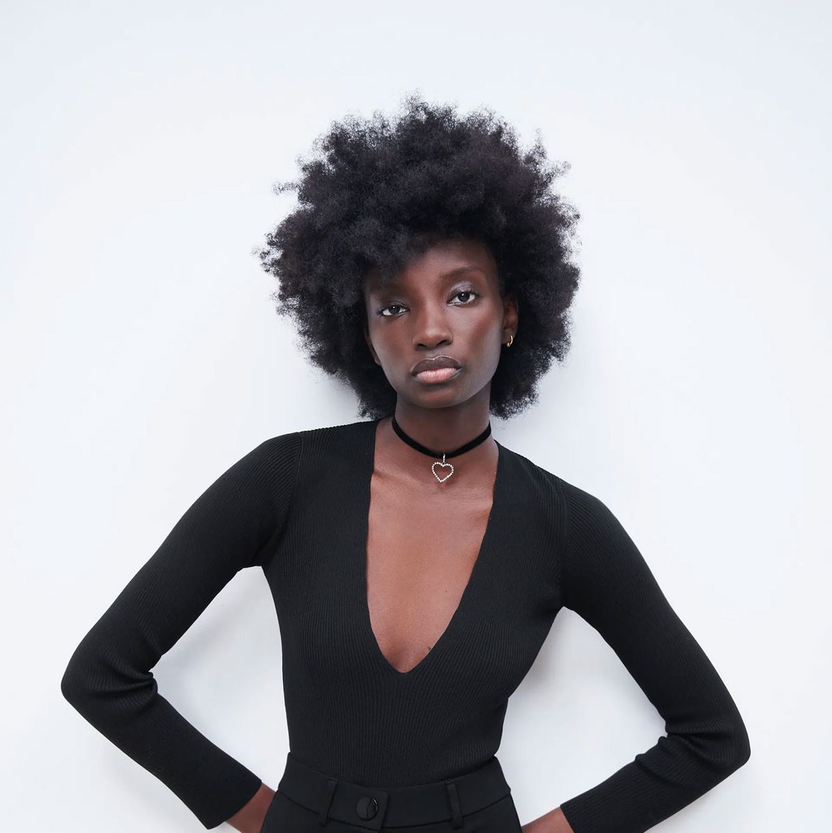 Los leggings negros efecto faja de vestir sostenibles de Zara