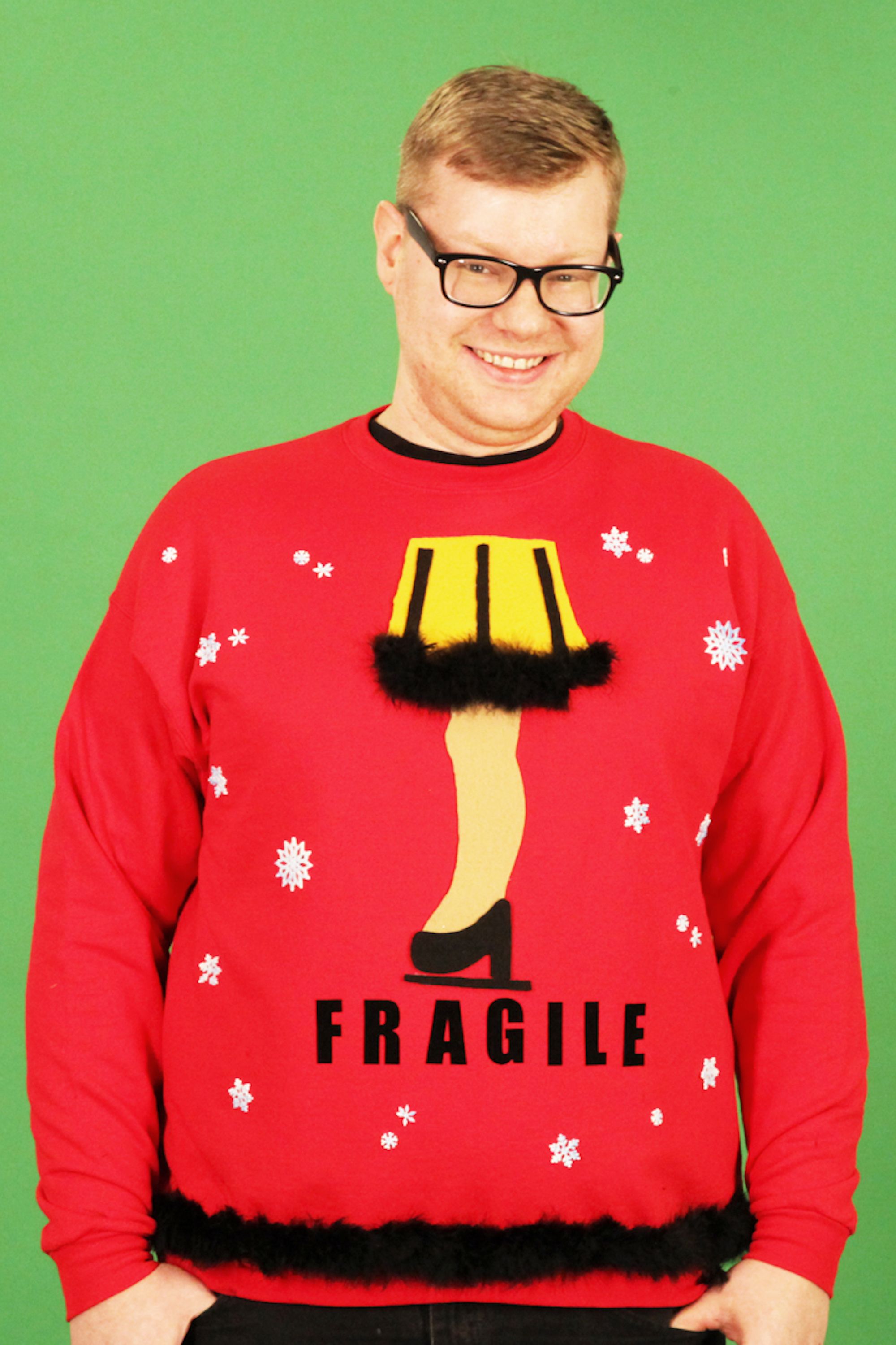 Today's Everyday Fashion: Candy Cane Ugly Christmas Sweater DIY