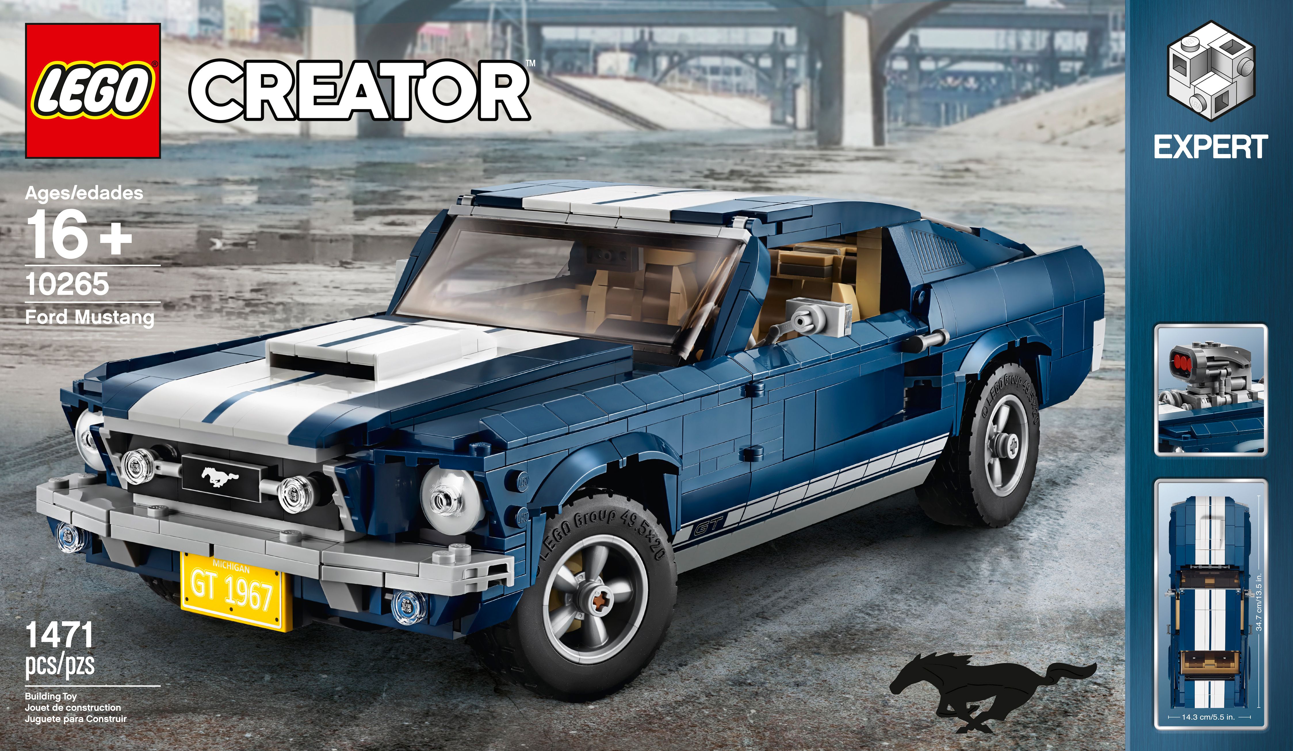 smykker Blive opmærksom Metropolitan Lego Creator Makes a 1967 Ford Mustang Fastback Kit