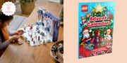 two examples of lego advent calendars