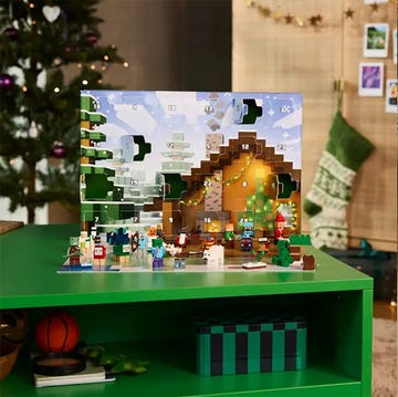 LEGO Minecraft advent calendar from the top and side lego minecraft advent calendar from the top and side