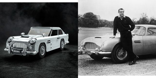 Fan-made LEGO Aston Martin DB5 with working gadgets