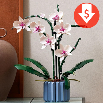 lego icons orchid artificial plant