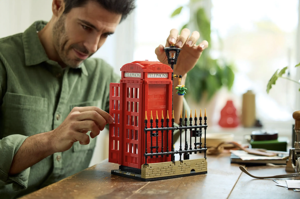 cabina telefónica roja lego