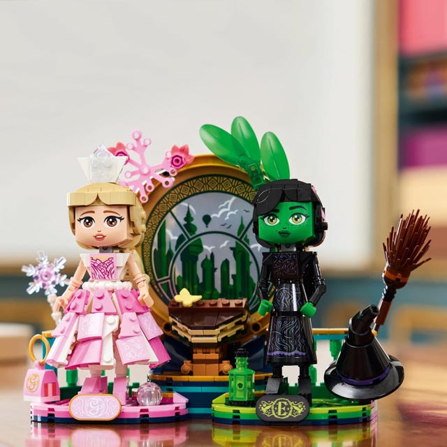 lego wicked elphaba and glinda figures