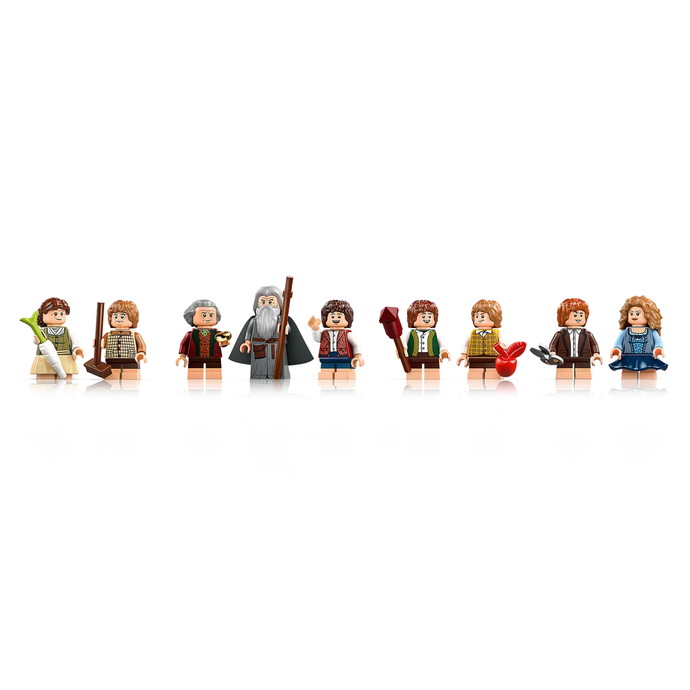 lego figures representing characters from a fantasy story