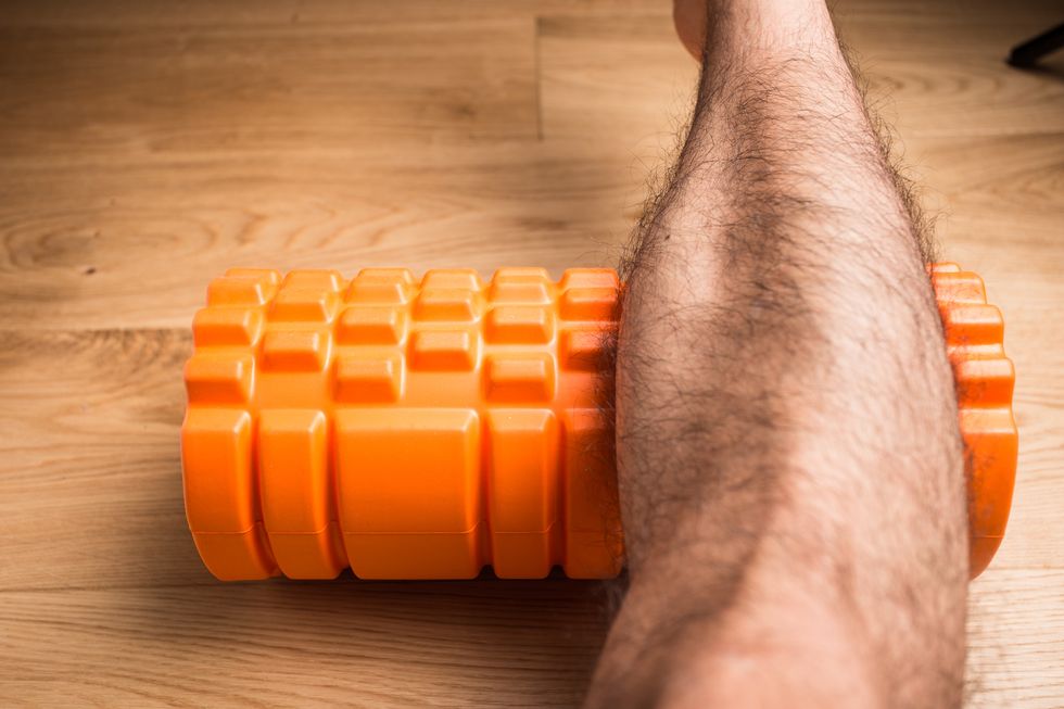 Legs massage roller for muscle relaxation