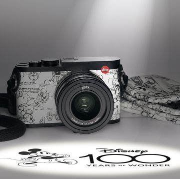 leica q2 digital camera with a mickey mouse design on