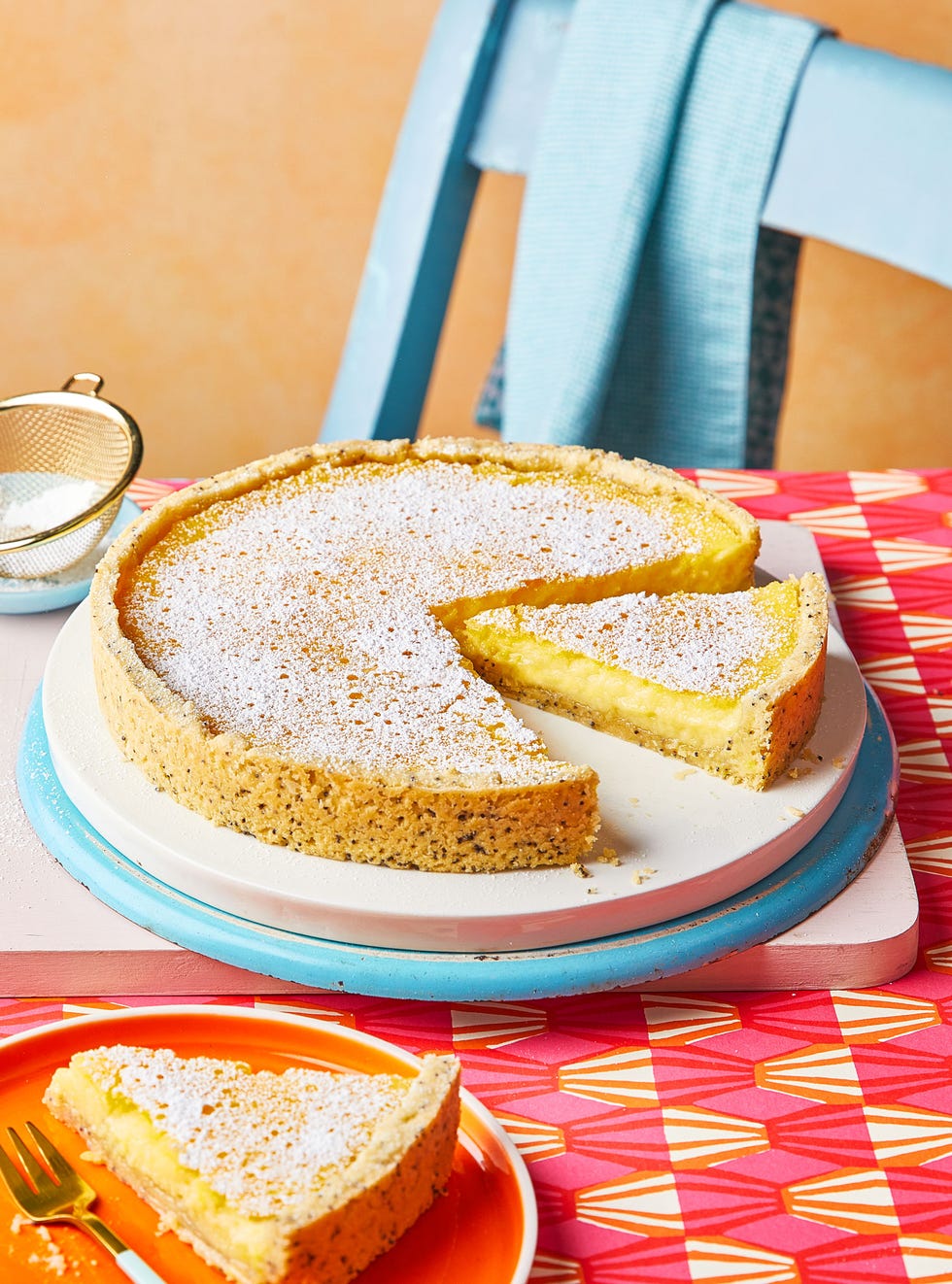 lemon and poppy seed tart