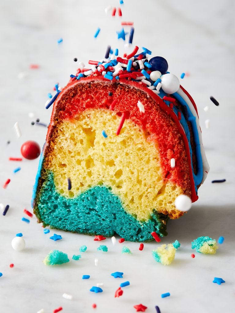 lemon berry firecracker cake