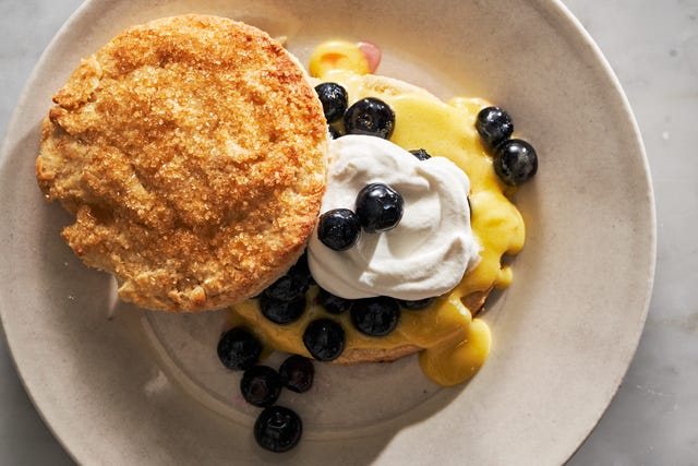 lemon blueberry shortcakes