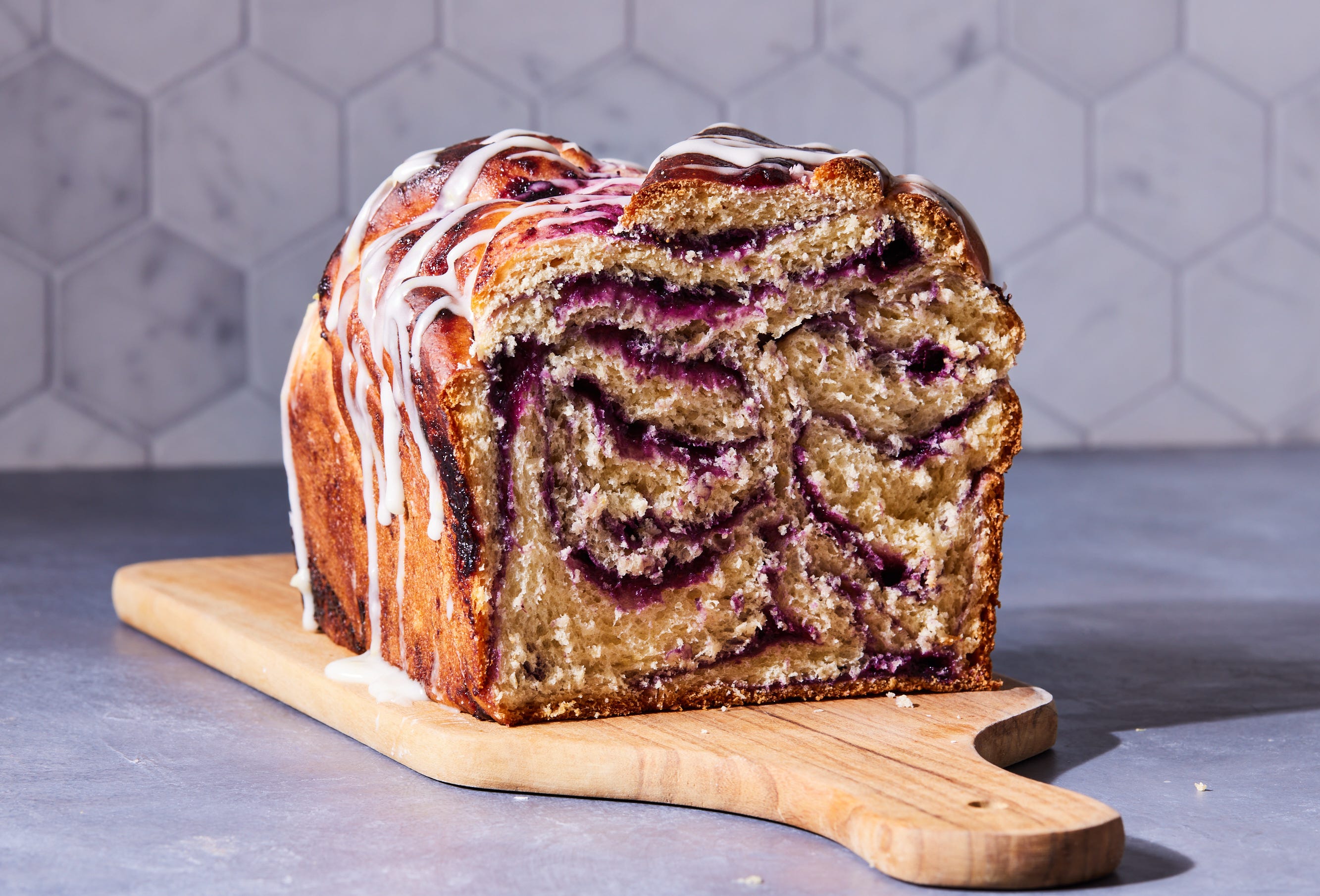 Lemon Blueberry Babka Is The Dessert Bread You'll Make On Repeat