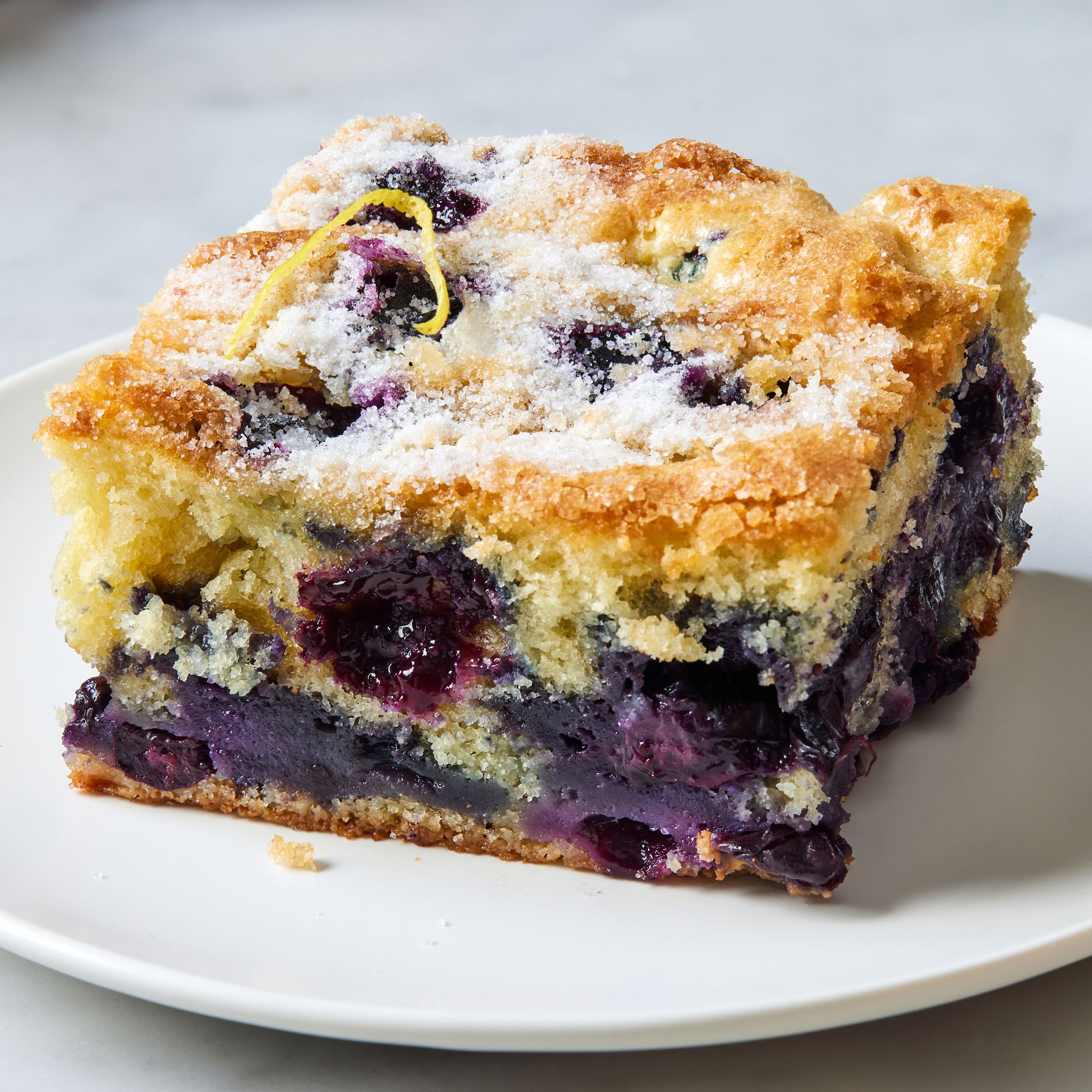 Healthier Oatmeal Streusel Blueberry Breakfast Cake - Through Her Looking  Glass