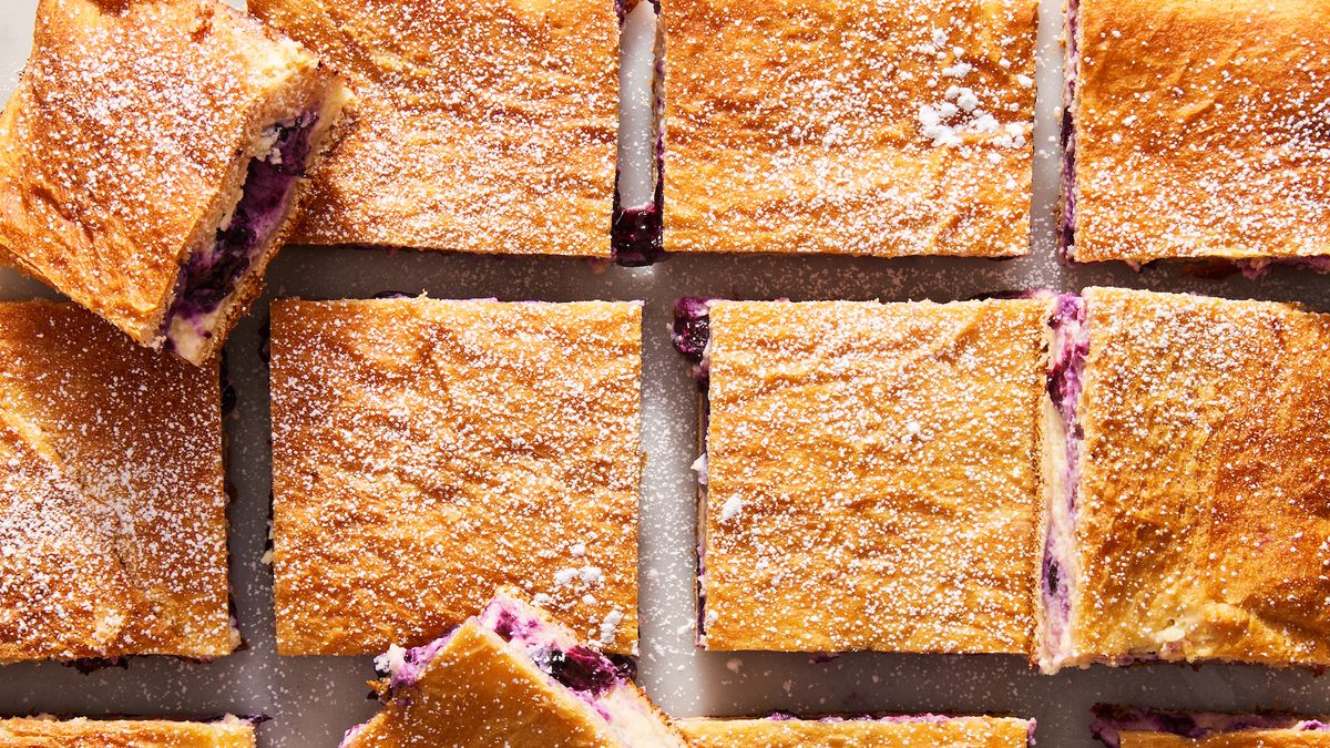 preview for These Lemon Blueberry Cheesecake Bars Are Perfect For Spring
