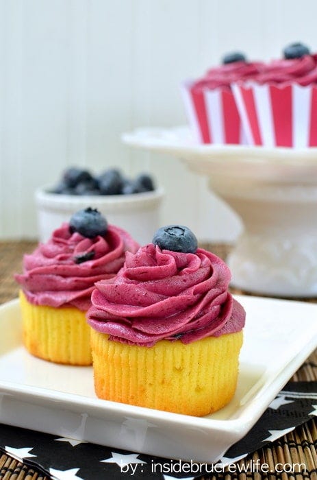 lemon blueberry cupcakes