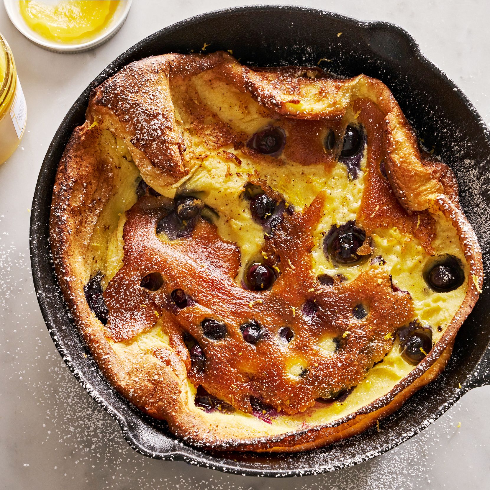 Blueberry Dutch Baby Oven Pancake - 31 Daily