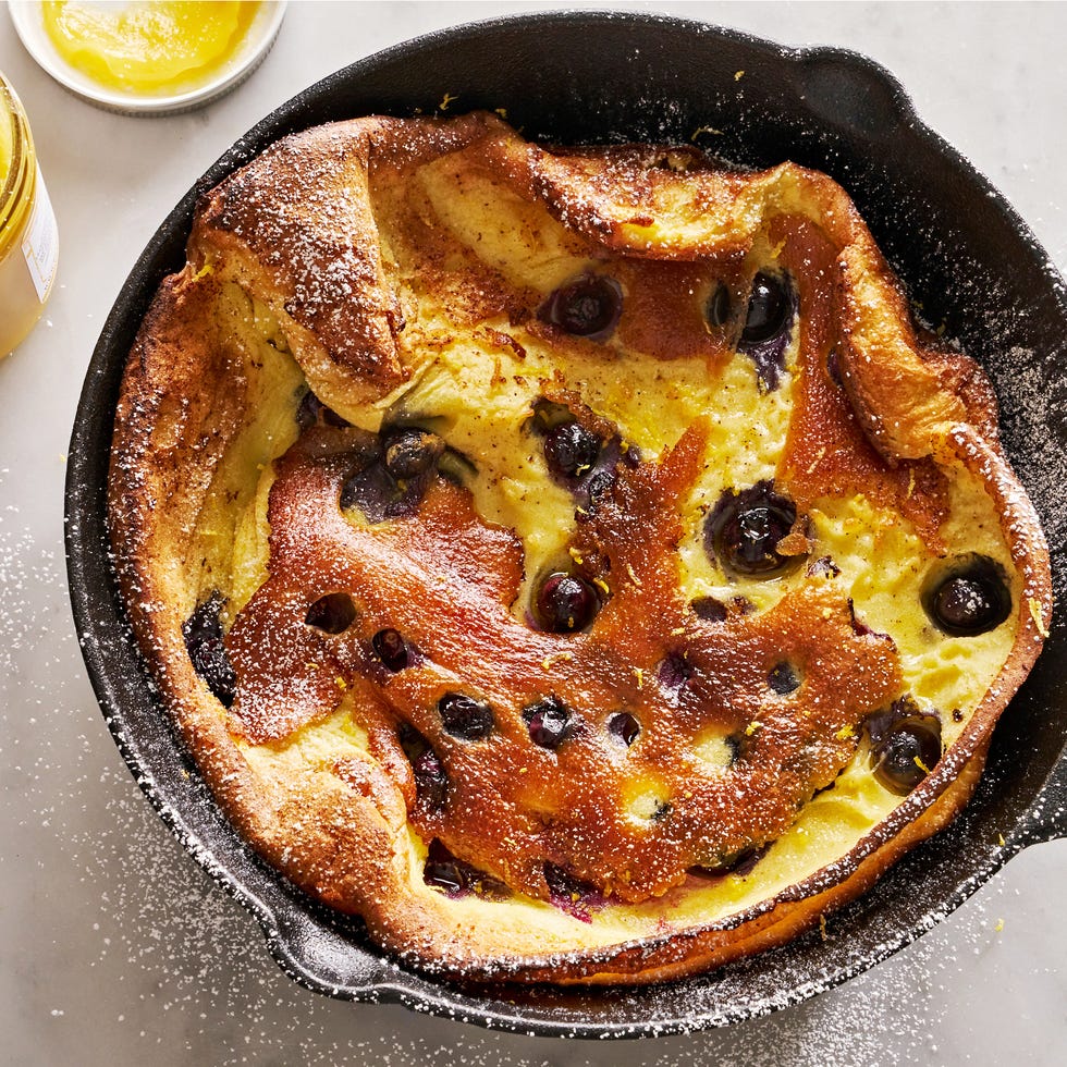 lemon blueberry dutch baby