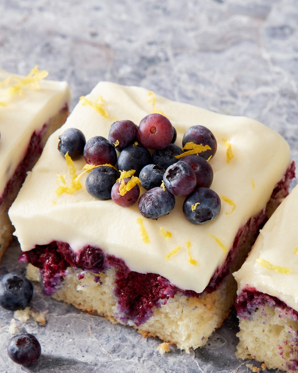 lemon blueberry poke cake