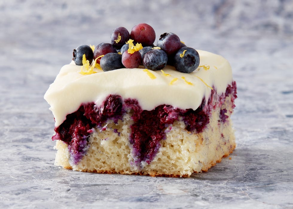 lemon blueberry poke cake