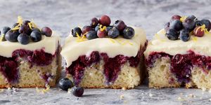 lemon blueberry poke cake