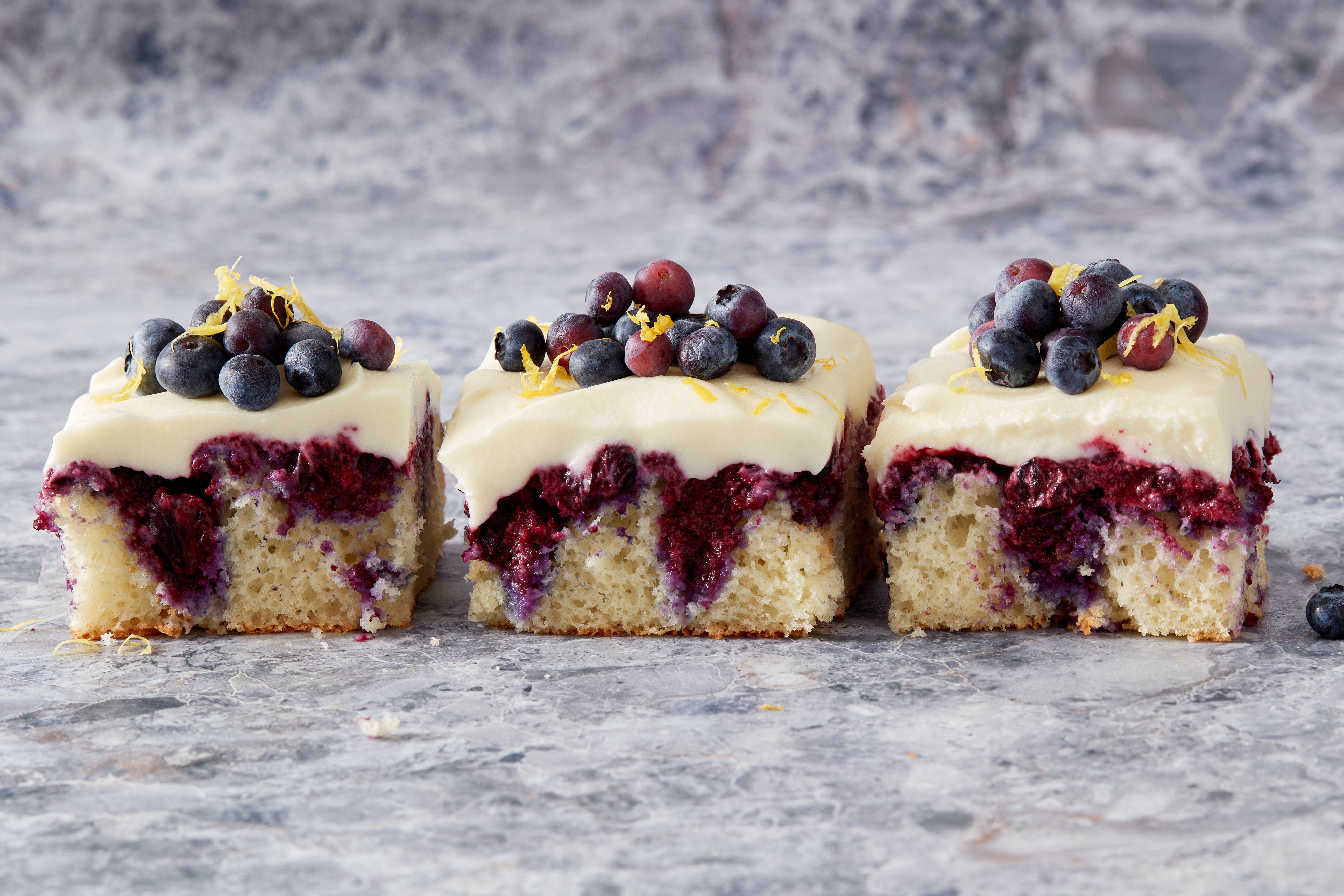 Blueberry Cake with Cream Cheese Frosting - My Gluten Free Guide