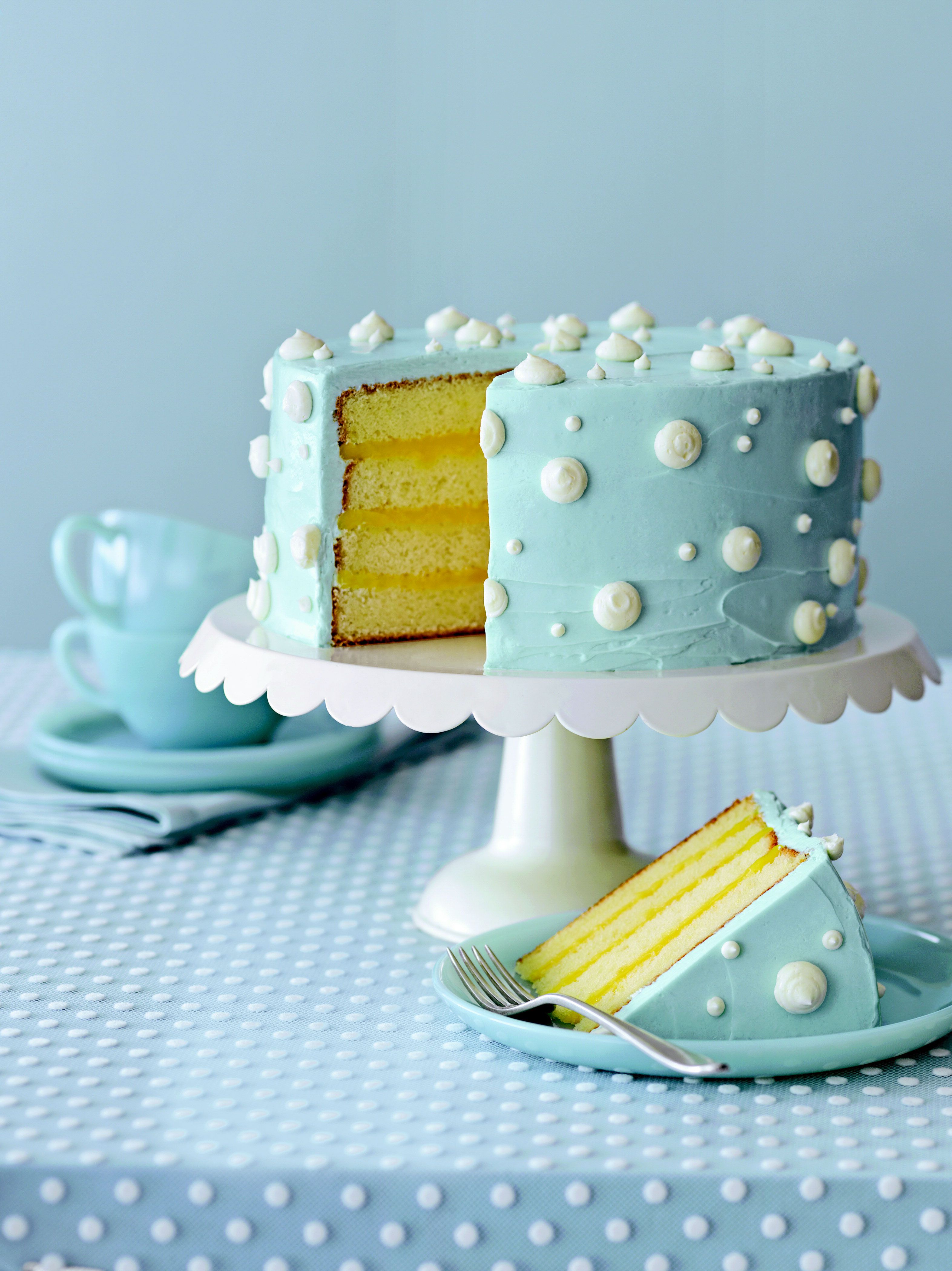 All in One Lemon Sponge Layer Cake | Doves Farm | Organic Flours & Foods