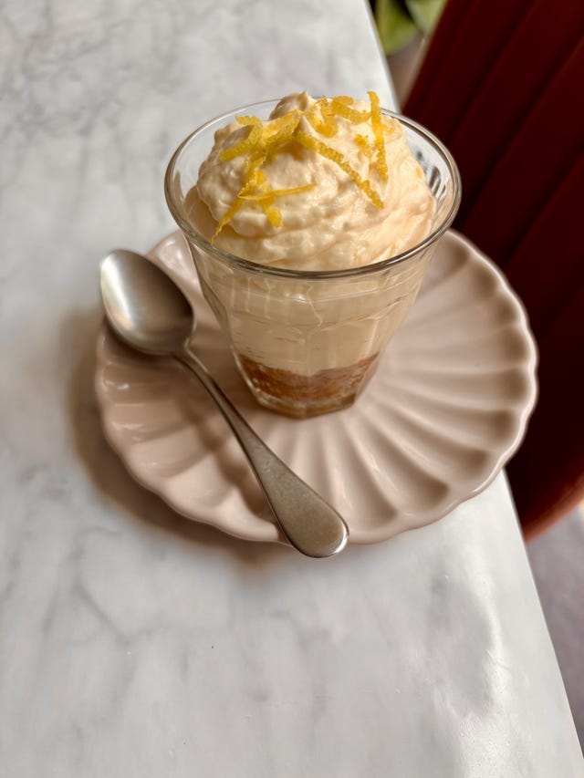 lemon cheesecake mousse