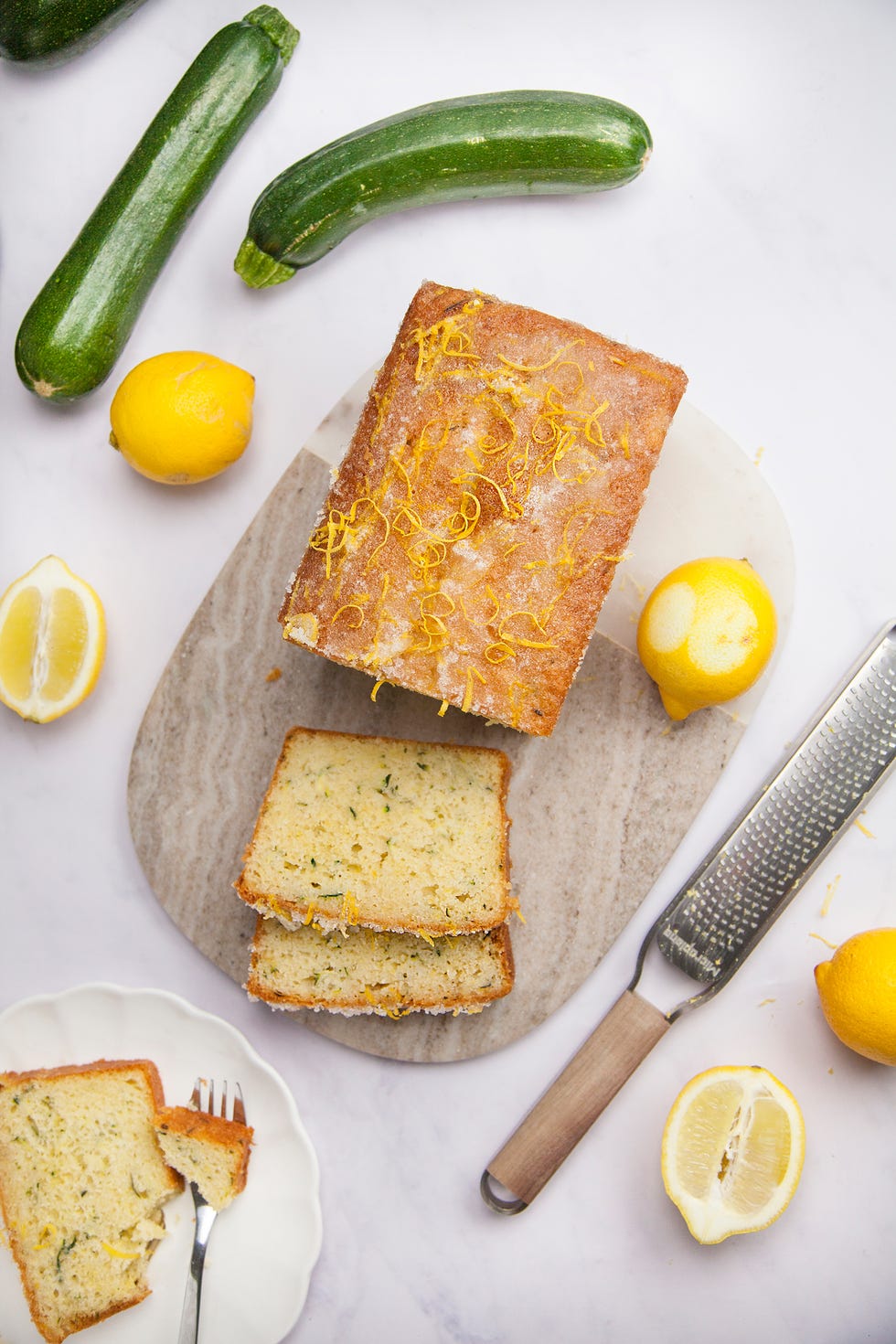 best sponge cake recipes courgette lemon drizzle cake