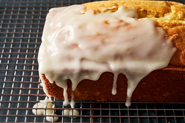 Lemon Glaze - Delish.com lemon glaze drizzled and poured over pound cake