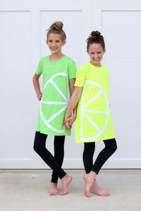 sibling halloween costumes  lemon lime