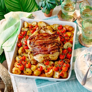 lemon, pancetta and tarragon roast chicken