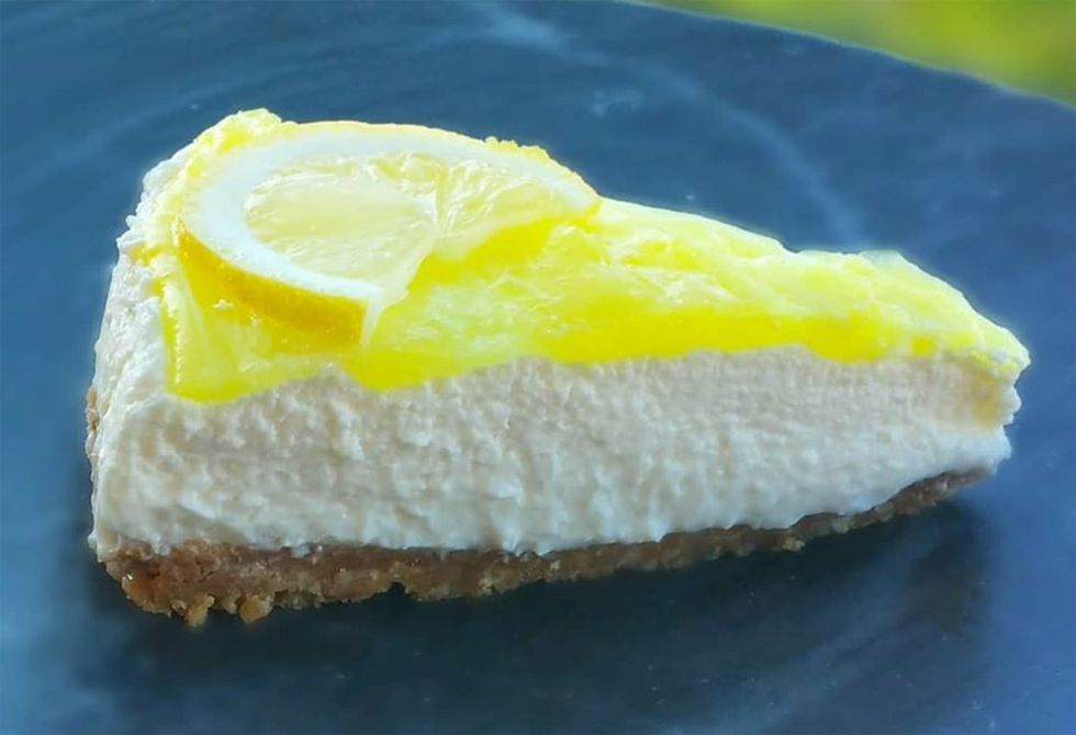lemon cheesecake vegetariana, de choose ristorante naturale madrid