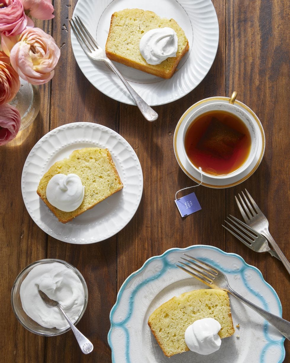 lemon rosemary tea bread