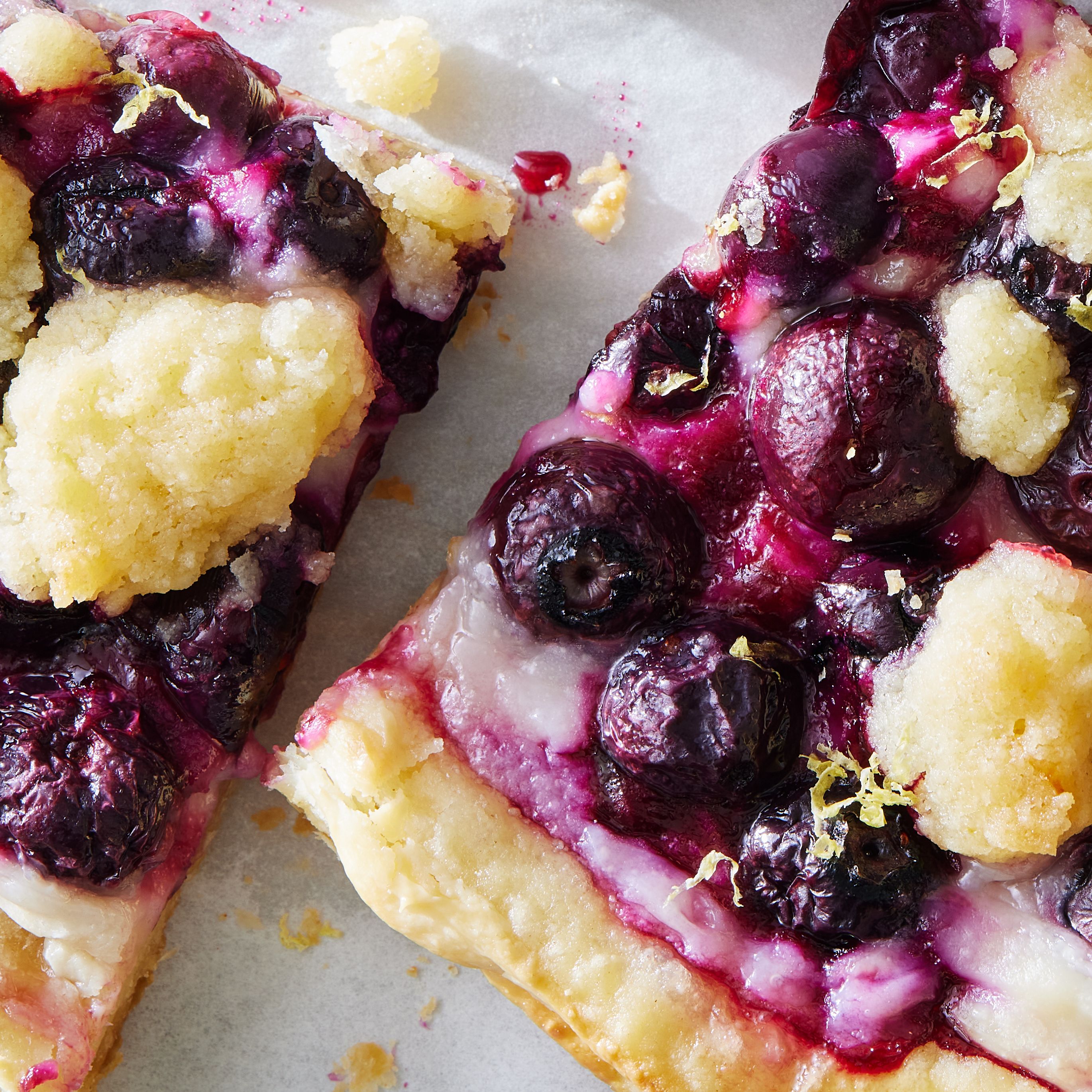 Easy Lemon Blueberry Puff Pastry Tart Recipe - How To Make Lemon ...