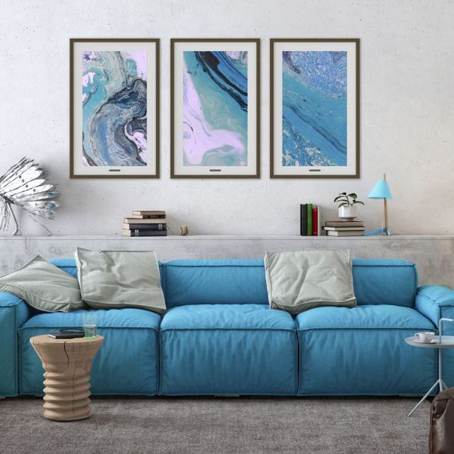 Furniture, Blue, Living room, Couch, Room, Turquoise, Interior design, Aqua, Wall, studio couch, 